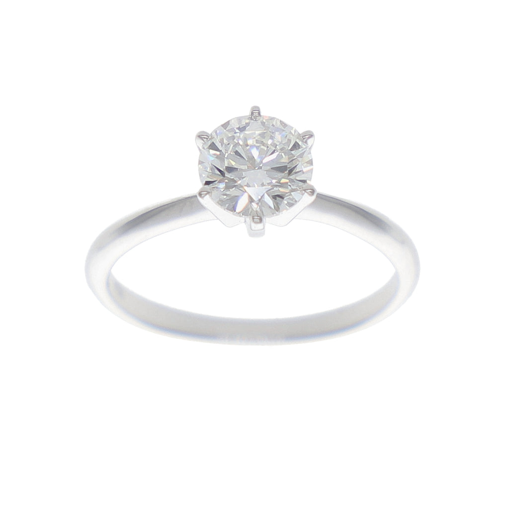Anillo Oro Blanco y Brillantes Lab Grown AN-14217