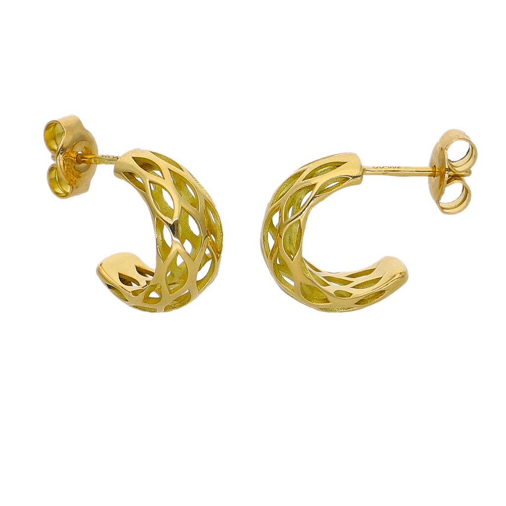 Aros Argolla Oro Amarillo AR-14221