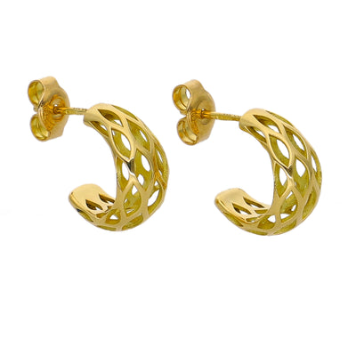 Aros Argolla Oro Amarillo AR-14221