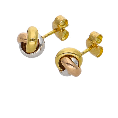 Aros Oro Amarillo, Blanco y Rosa AR-14250