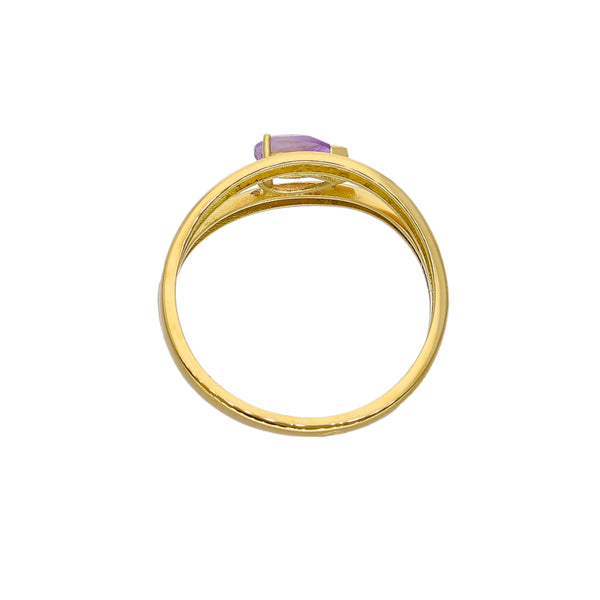 Anillo Oro Amarillo Amatista AN-14273