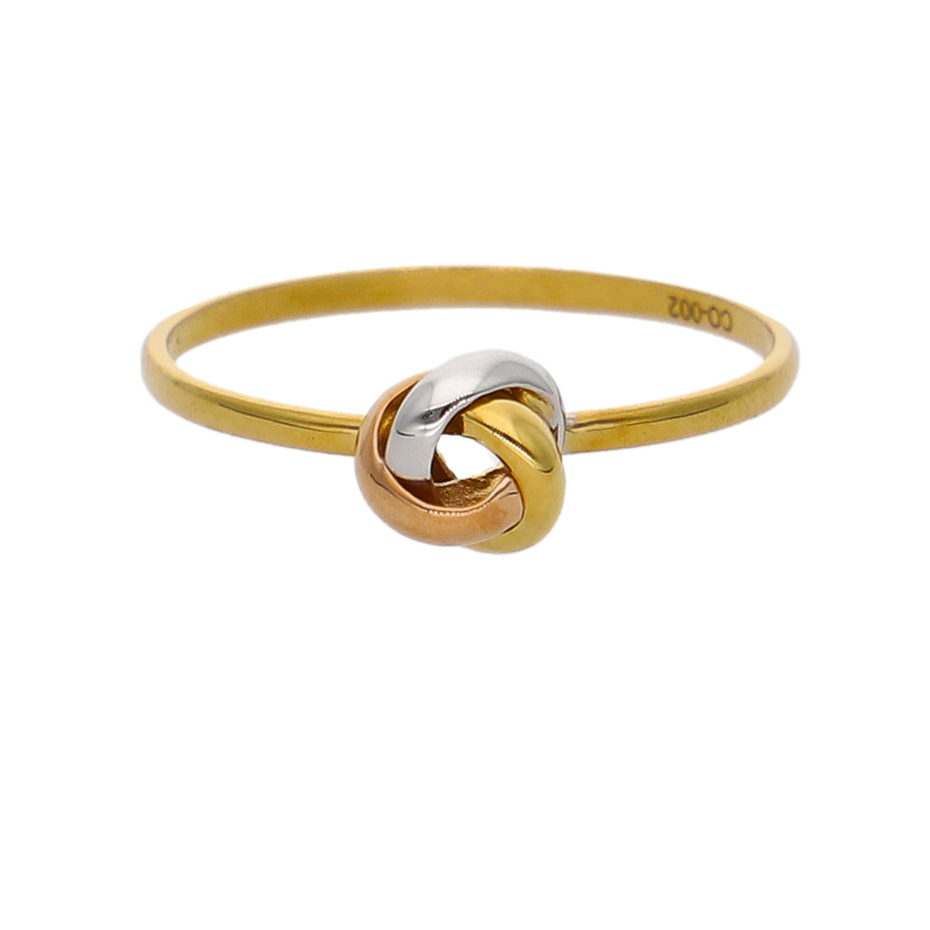 Anillo Oro Amarillo, Blanco y Rosa AN-14278