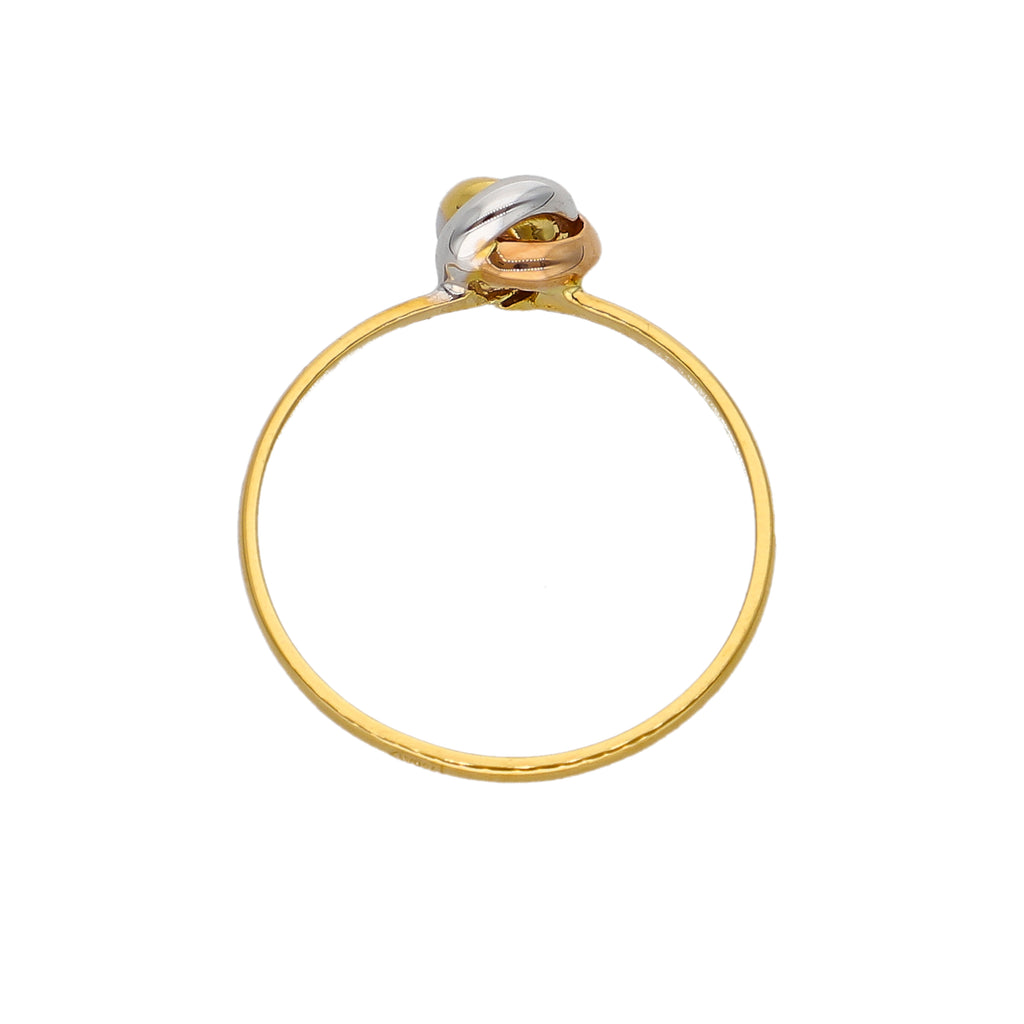 Anillo Oro Amarillo, Blanco y Rosa AN-14278
