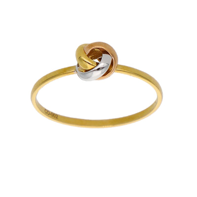 Anillo Oro Amarillo, Blanco y Rosa AN-14278