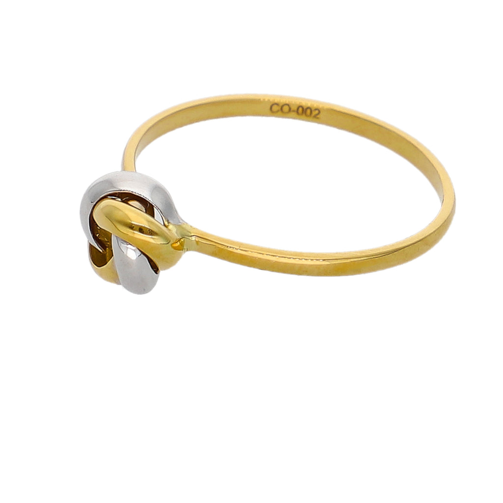 Anillo Oro Amarillo y Blanco AN-14281
