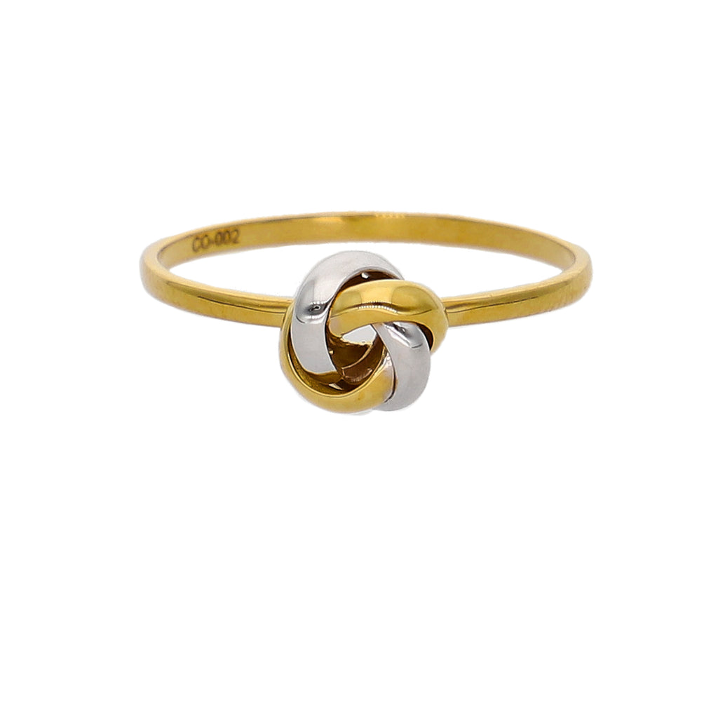Anillo Oro Amarillo y Blanco AN-14281