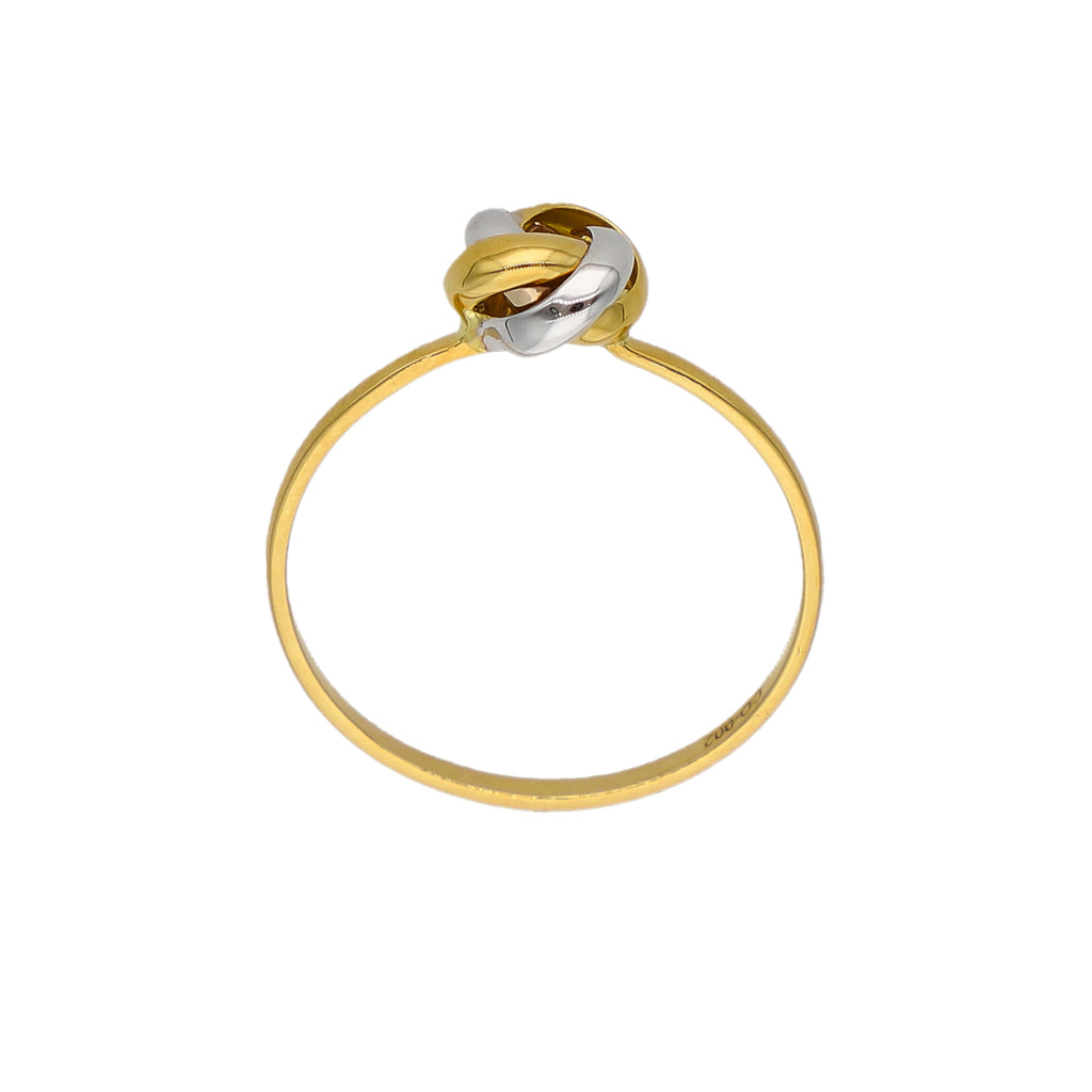 Anillo Oro Amarillo y Blanco AN-14281