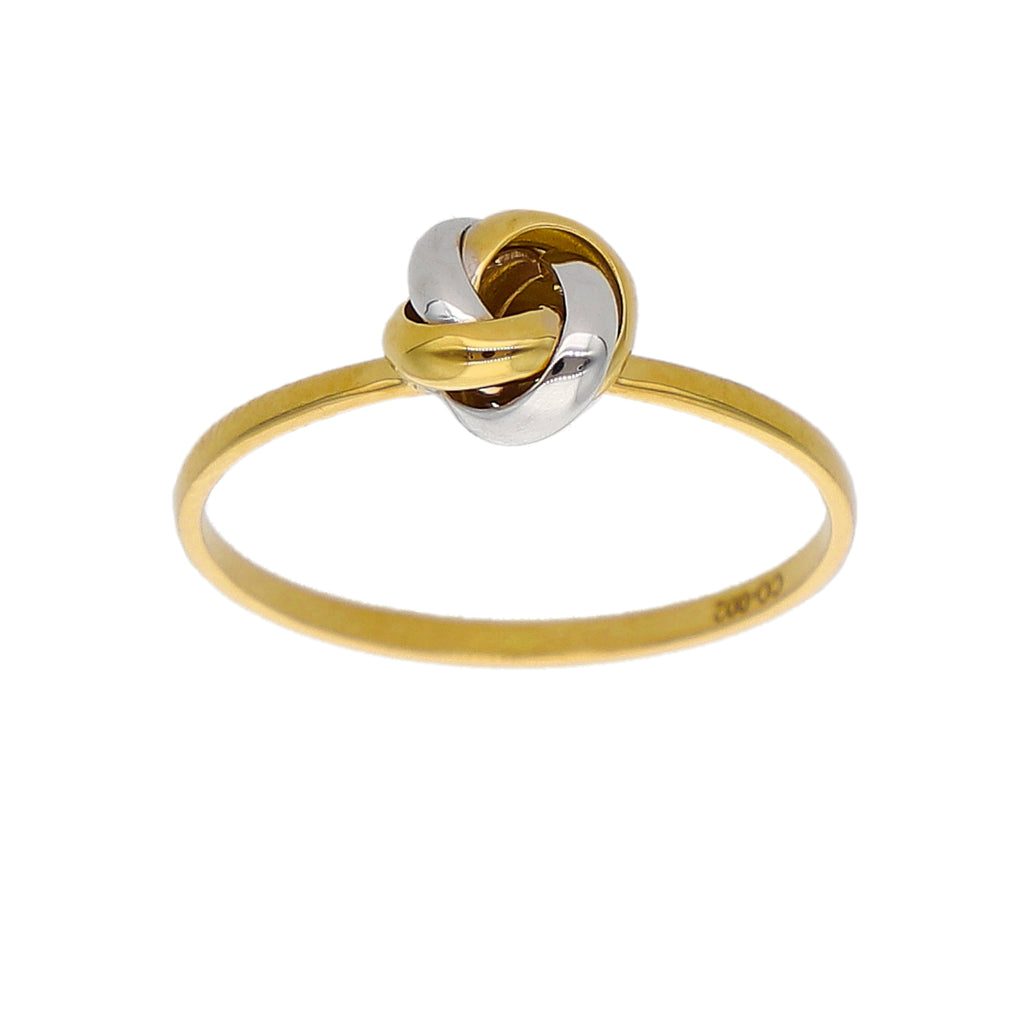 Anillo Oro Amarillo y Blanco AN-14281
