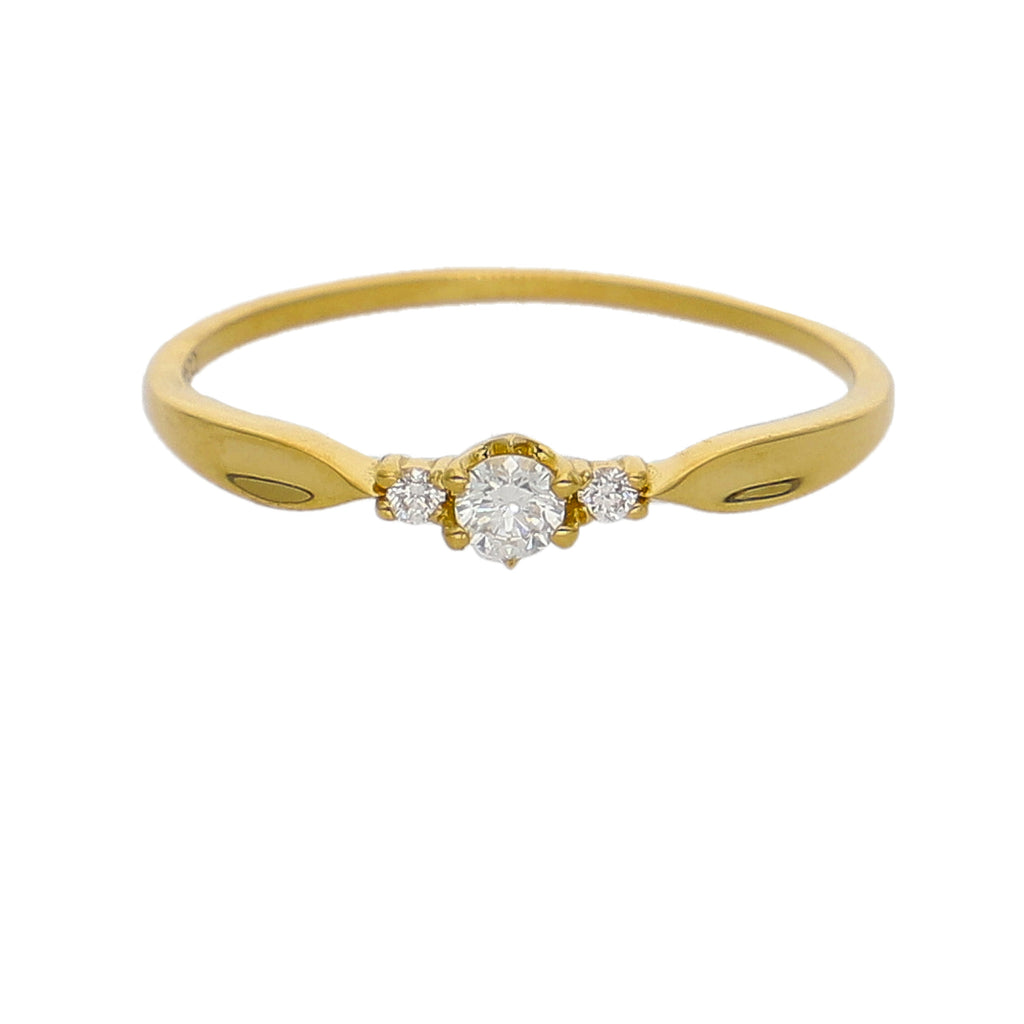 Anillo Oro Amarillo y Brillantes AN-14294