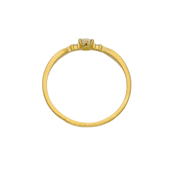 Anillo Oro Amarillo y Brillantes AN-14294