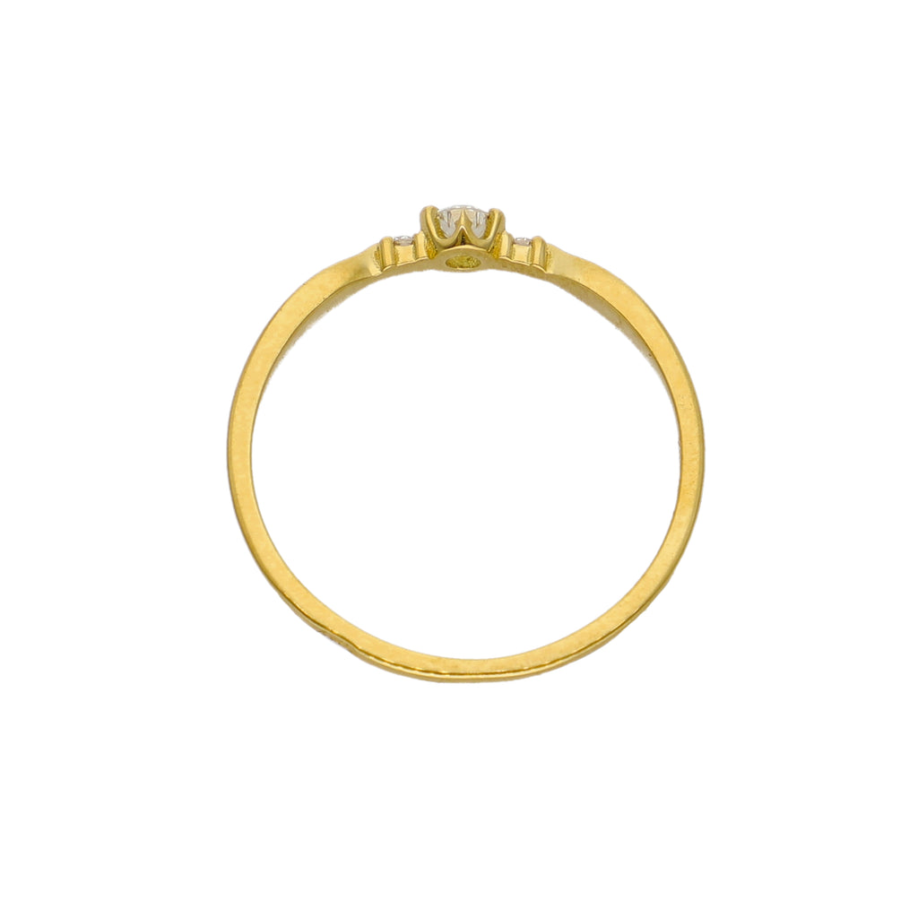 Anillo Oro Amarillo y Brillantes AN-14294