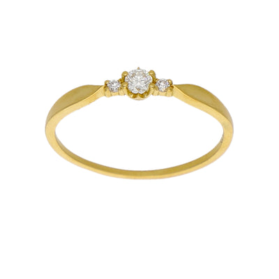 Anillo Oro Amarillo y Brillantes AN-14294