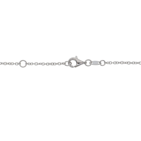 Collar Oro Blanco y Piedras Naturales CO-14300