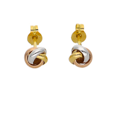 Aros Oro Amarillo, Blanco y Rosa AR-14323
