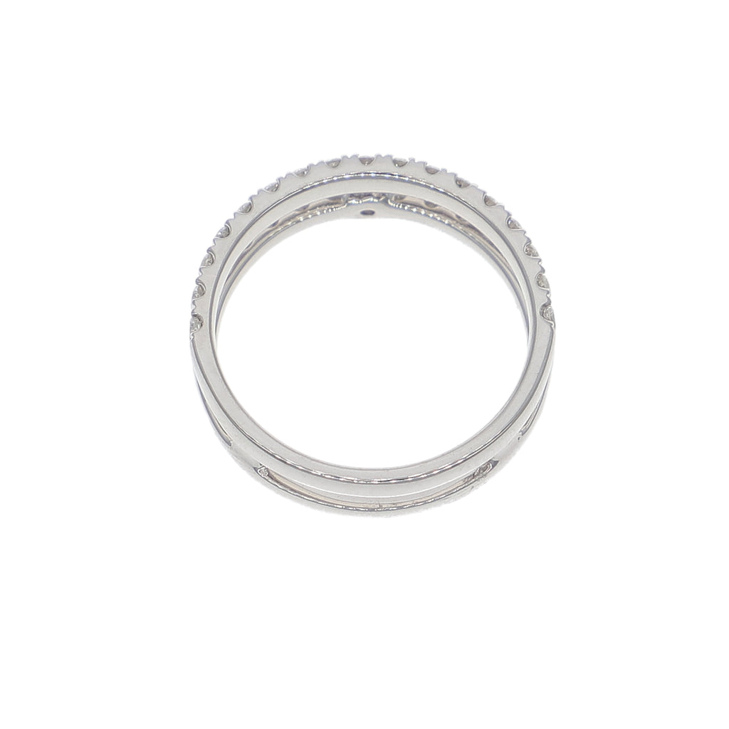 Anillo Oro Blanco y Brillantes AN-14345