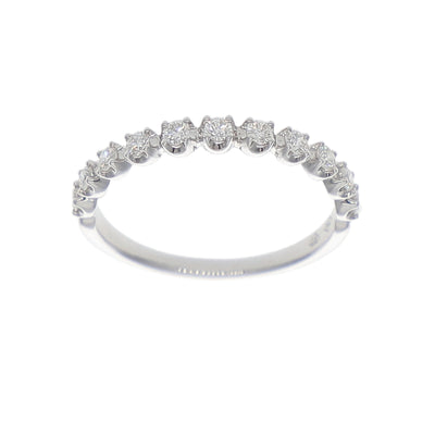 Anillo Oro Blanco y Brillantes AN-14346