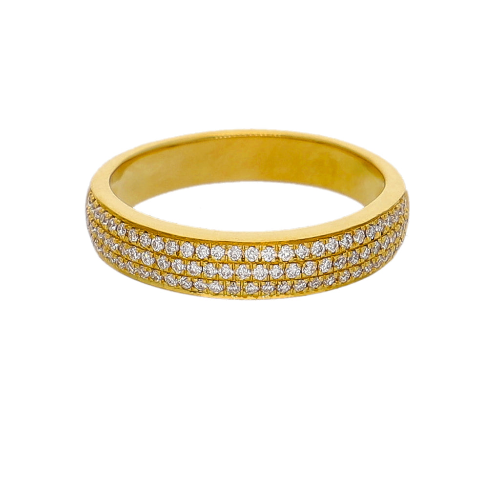 Anillo Oro Amarillo y Brillantes AN-14347