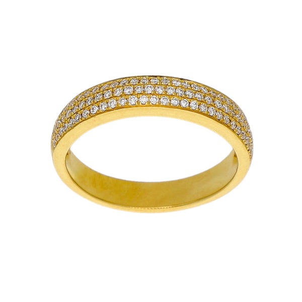 Anillo Oro Amarillo y Brillantes AN-14347