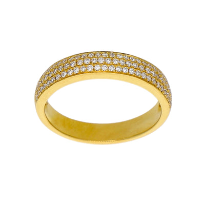 Anillo Oro Amarillo y Brillantes AN-14347