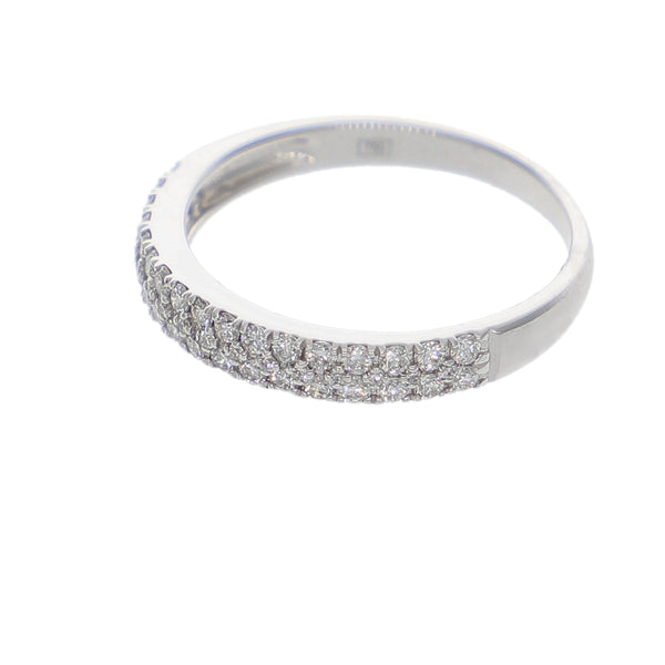 Anillo Oro Blanco y Brillantes AN-14349