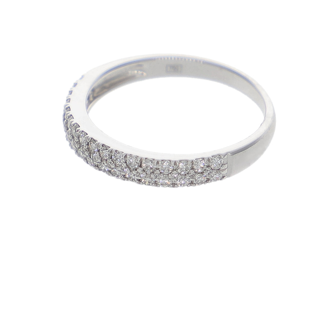 Anillo Oro Blanco y Brillantes AN-14349