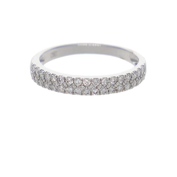 Anillo Oro Blanco y Brillantes AN-14349
