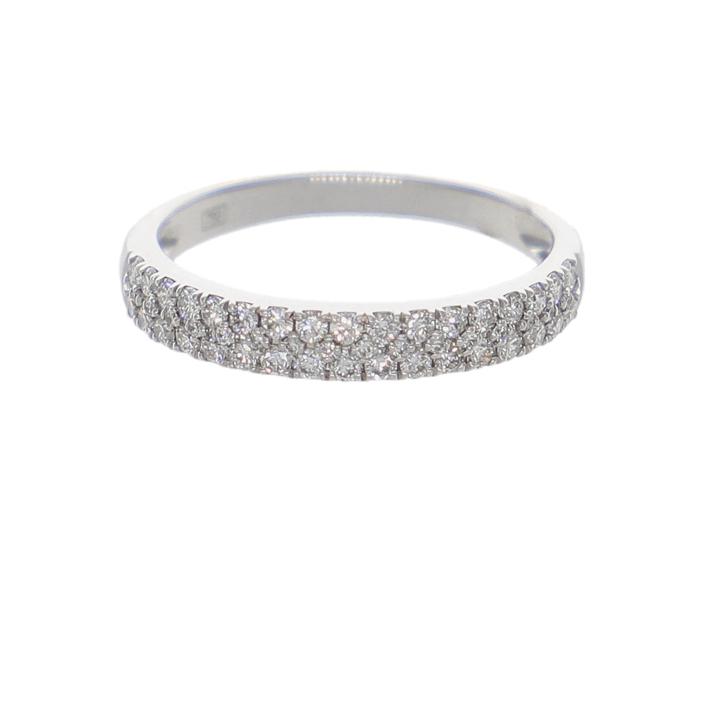 Anillo Oro Blanco y Brillantes AN-14349