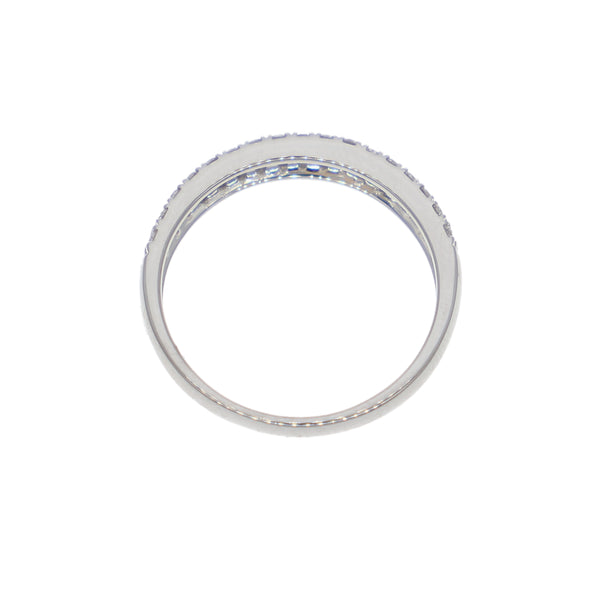 Anillo Oro Blanco y Brillantes AN-14349