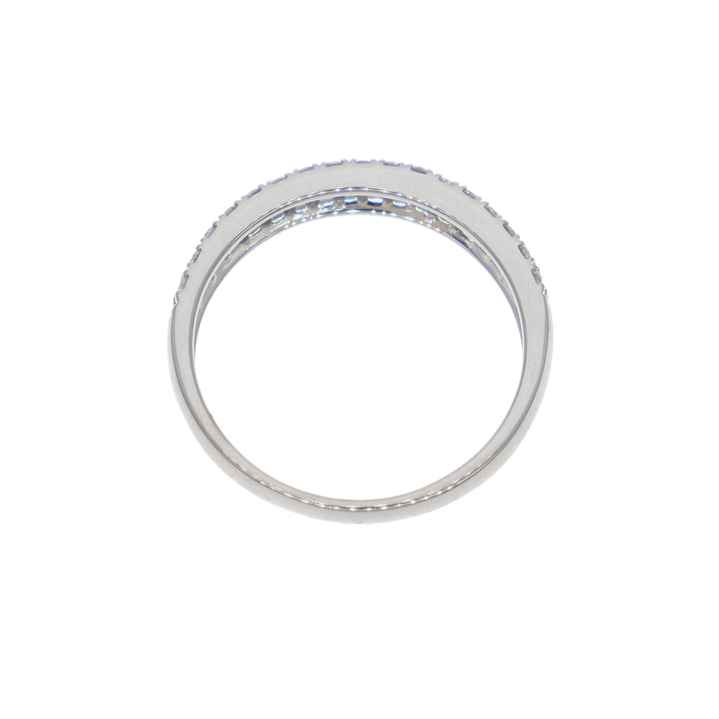 Anillo Oro Blanco y Brillantes AN-14349