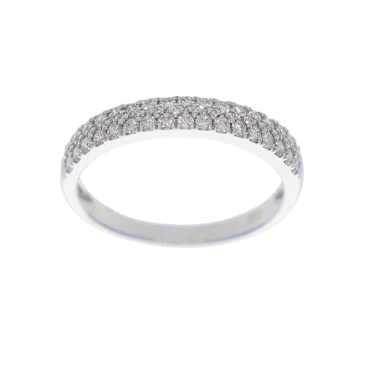 Anillo Oro Blanco y Brillantes AN-14349
