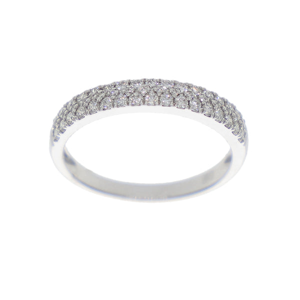 Anillo Oro Blanco y Brillantes AN-14349