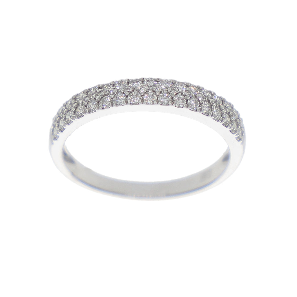 Anillo Oro Blanco y Brillantes AN-14349