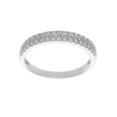 Anillo Oro Blanco y Brillantes AN-14349