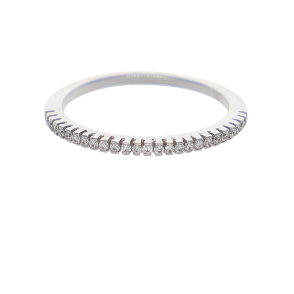 Anillo Oro Blanco y Brillantes AN-14350