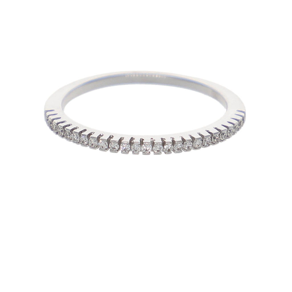 Anillo Oro Blanco y Brillantes AN-14350