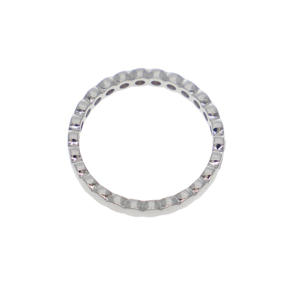 Anillo Oro Blanco y Circones AN-14420