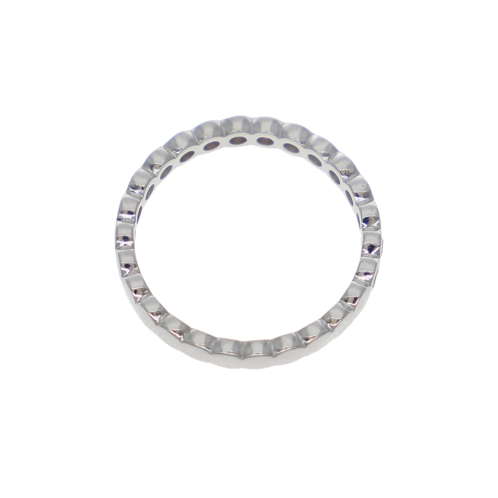 Anillo Oro Blanco y Circones AN-14420