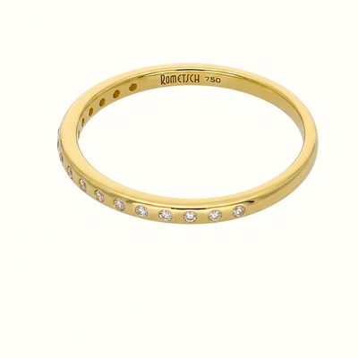 Anillo Oro Amarillo y Circones AN-14441