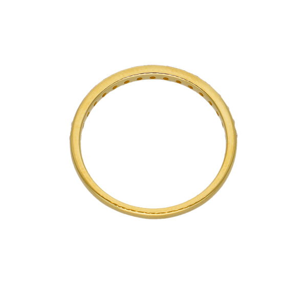 Anillo Oro Amarillo y Circones AN-14441