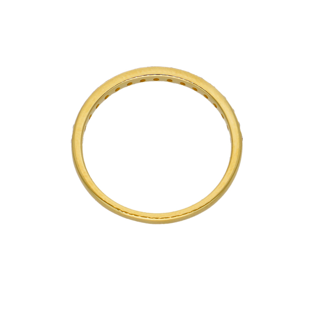 Anillo Oro Amarillo y Circones AN-14441