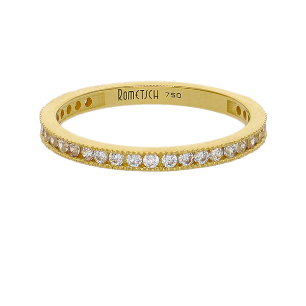 Anillo Oro Amarillo y Circones AN-14442
