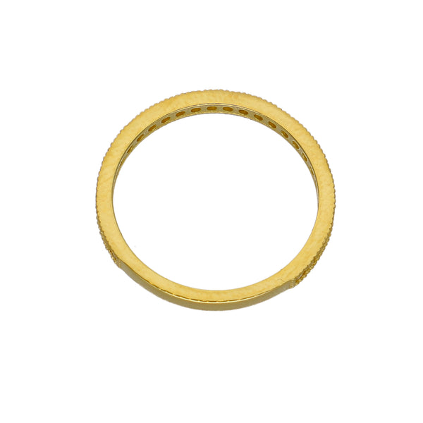 Anillo Oro Amarillo y Circones AN-14442