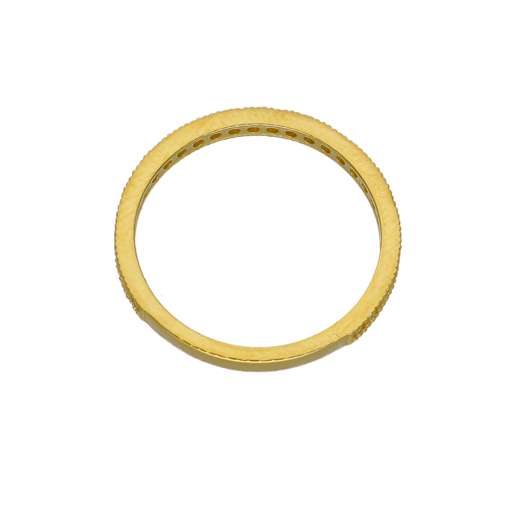 Anillo Oro Amarillo y Circones AN-14442