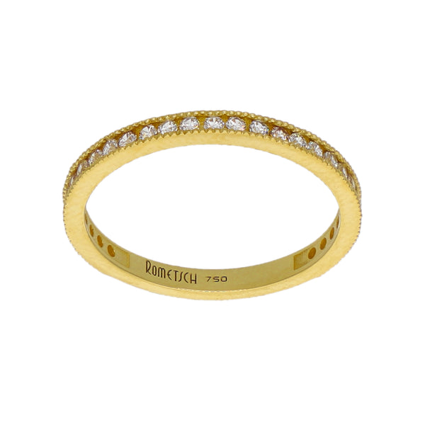 Anillo Oro Amarillo y Circones AN-14442