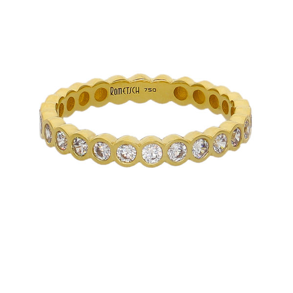 Anillo Oro Amarillo y Circones AN-14443