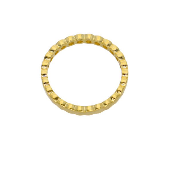 Anillo Oro Amarillo y Circones AN-14443