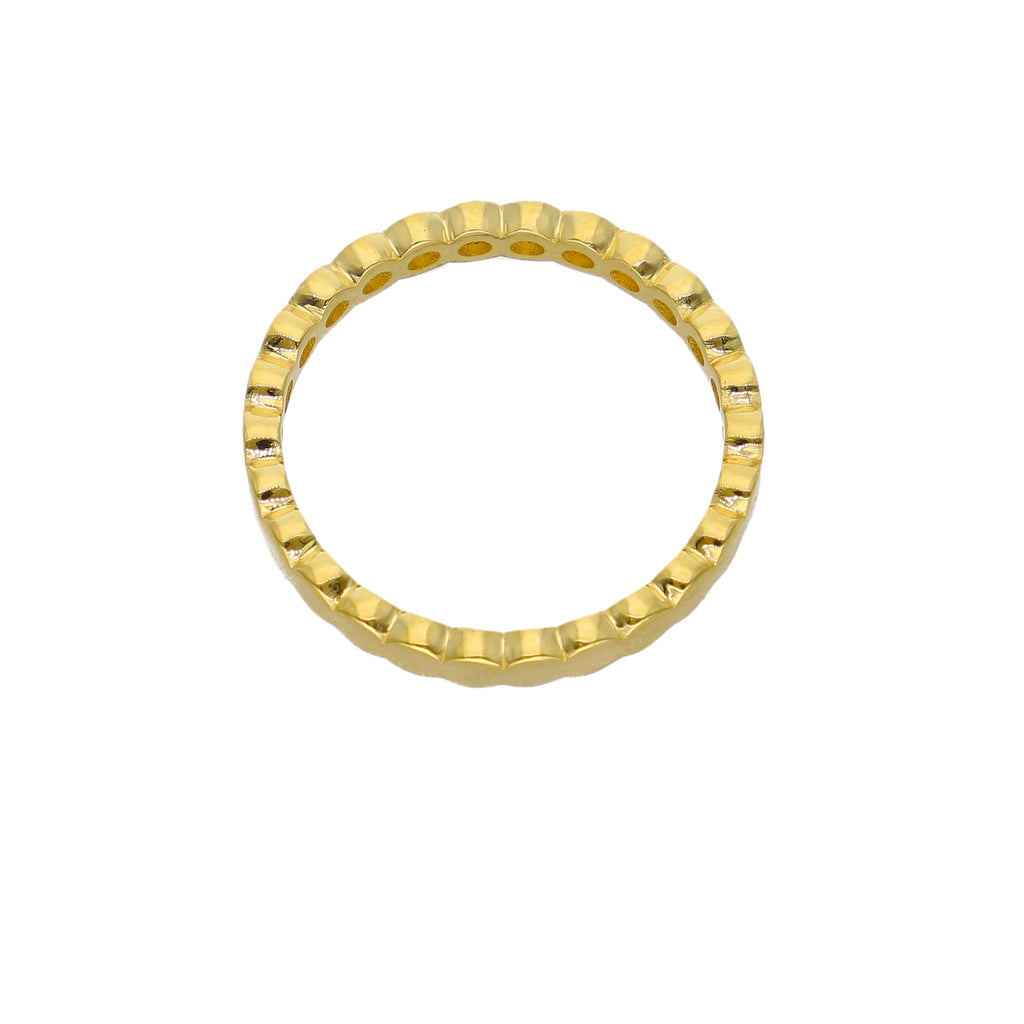 Anillo Oro Amarillo y Circones AN-14443