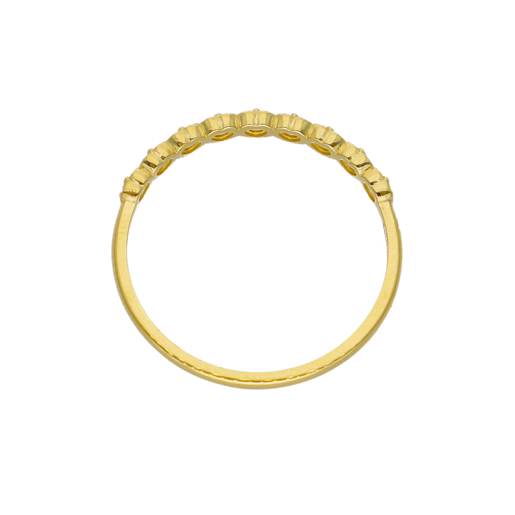 Anillo Oro Amarillo y Circones AN-14446