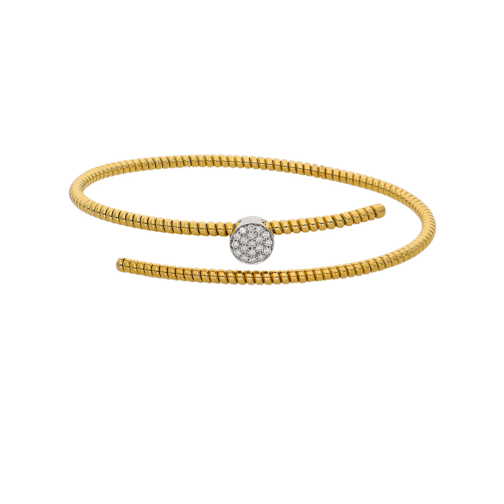 Esclava Oro Amarillo y Brillantes ES-14474