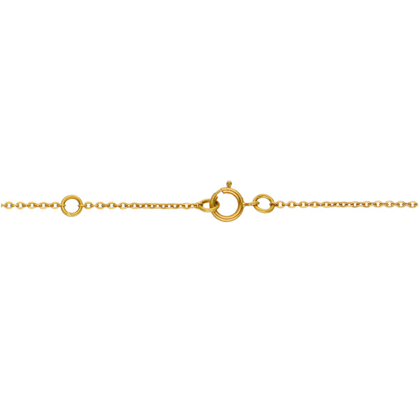 Collar Oro Amarillo y Zafiro Azul CO-14475